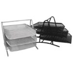 STALAK ZA SPISE VODORAVNI ŽICA 3 LADICE LD01-54 FORNAX CRNI