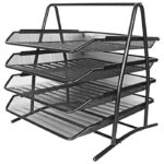 STALAK ZA SPISE VODORAVNI ŽICA 4 LADICE LD01-58-4 FORNAX CRNI