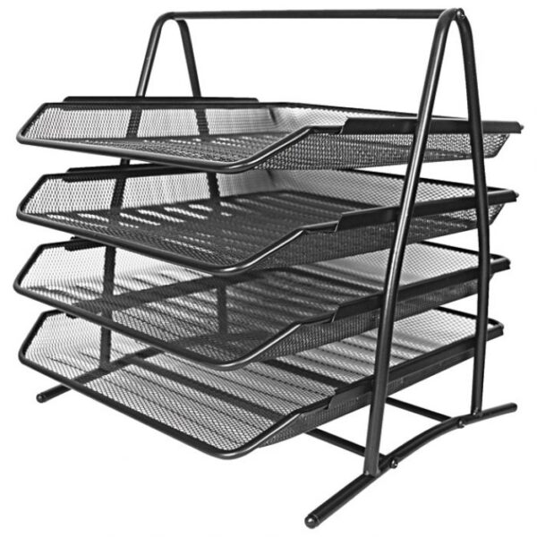 STALAK ZA SPISE VODORAVNI ŽICA 4 LADICE LD01-58-4 FORNAX CRNI