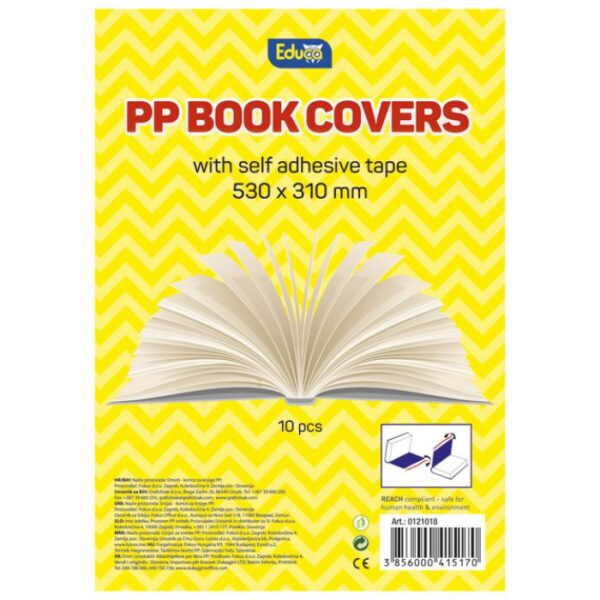 OMOTNICA SAMOLJEPLJIVA S TRAKOM 53X31 CM PK10 EDUCA PROZIRNA