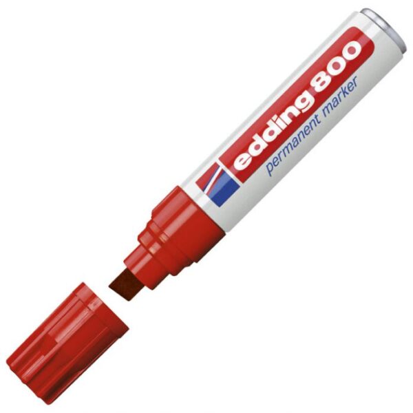 MARKER PERMANENTNI 4-12 MM EDDING 800 CRVENI
