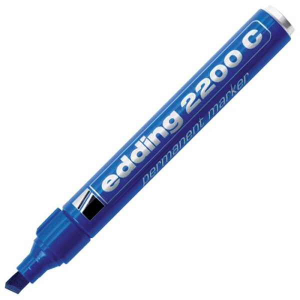 MARKER PERMANENTNI 1-5 MM KLINASTI VRH EDDING 2200 C PLAVI