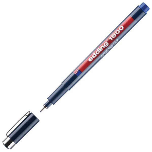 FLOMASTER ZA TEHNIČKO CRTANJE PROFIPEN 0,3 MM EDDING 1800 PLAVI