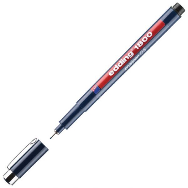 FLOMASTER ZA TEHNIČKO CRTANJE PROFIPEN 0,5 MM EDDING 1800 CRNI