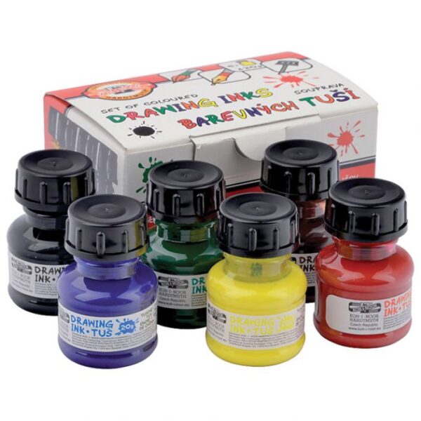 TUŠ ZA CRTANJE 20GX6BOJA KOH I NOOR