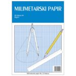 TEKA-MILIMETARSKI BLOK A4 25 LISTOVA ZA TEHNIČKO CRTANJE EDUCA