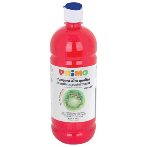 BOJA TEMPERA  1LITRA PRIMO 203TL1000300 CRVENA