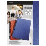 KORICE ZA SPIRALNI UVEZ 250G KARTON RELJEFNE A4 PK100 FORNAX PLAVE