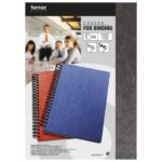 KORICE ZA SPIRALNI UVEZ 250G KARTON RELJEFNE A4 PK100 FORNAX CRNE