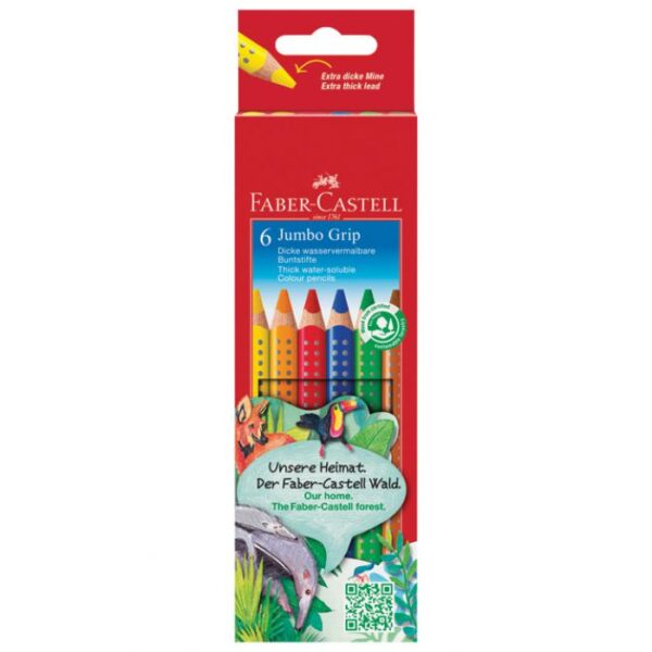BOJE DRVENE   6BOJA JUMBO GRIP FABER-CASTELL 110906
