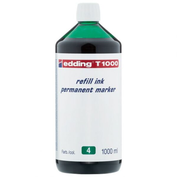 TINTA ZA MARKER PERMANENTNI 1000ML EDDING T1000 ZELENA