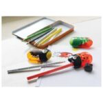 ŠILJILO-GUMICA PVC S PVC KUTIJOM 2RUPE RIBA/PAPIGA FABER-CASTELL 183525 CRVENO/ZELENO - Image 2