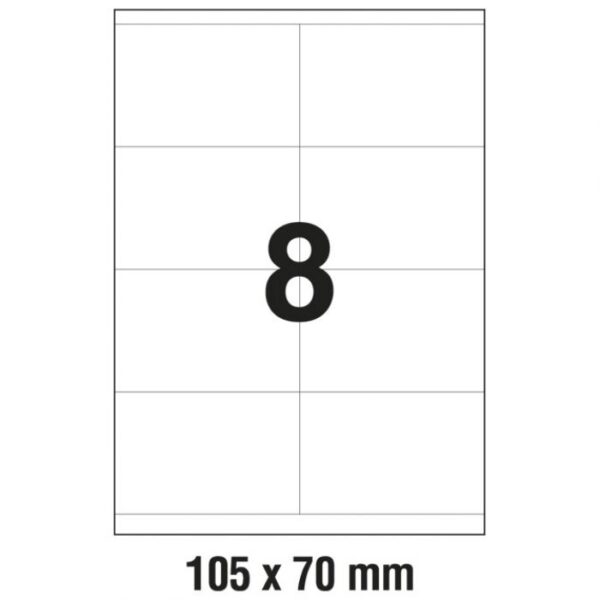 ETIKETE ILK 105X70 MM PK100L ZWECKFORM 3426