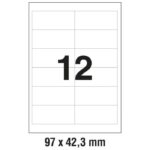 ETIKETE ILK  97X42,3 MM PK100L ZWECKFORM 3659