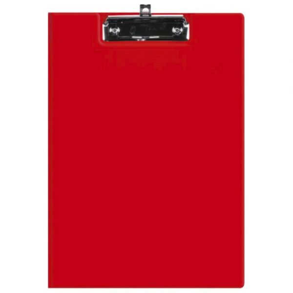 PLOČA KLIP S PREKLOPOM PLUS KVAČICA A4 KARTONSKI PP FORNAX CRVENA
