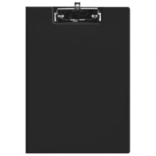PLOČA KLIP S PREKLOPOM PLUS KVAČICA A4 KARTONSKI PP FORNAX CRNA