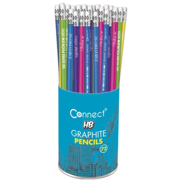 OLOVKA GRAFITNA HB S GUMICOM I NATPISOM U ČAŠI PK72 CONNECT