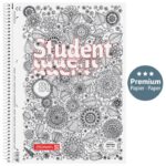 BLOK KOLEGIJ A4 KARO  80L PERFORACIJA PLUS 4RUPE ZENART FLORAL BRUNNEN 10-67428