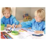 PREGAČA ZA LIKOVNI S RUKAVIMA 43X57 CM FABER-CASTELL 201203 PLAVA BLISTER - Image 2