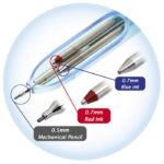 OLOVKA 3-PEN MULTIFUNKCIJSKA ELE-001OPAQUE PENAC CRVENA - Image 2
