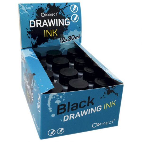 TUŠ ZA CRTANJE 30ML C-30D CONNECT CRNI