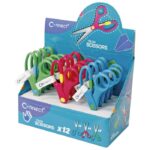 ŠKARE ŠKOLSKE 13 CM OBLE S MJERILOM CONNECT SORTIRANO