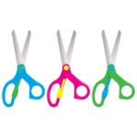 ŠKARE ŠKOLSKE 13 CM OBLE S MJERILOM CONNECT SORTIRANO - Image 2