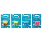 ŠILJILO PVC S PVC KUTIJOM 2RUPE OVALNO 8133 CONNECT SORTIRANO BLISTER