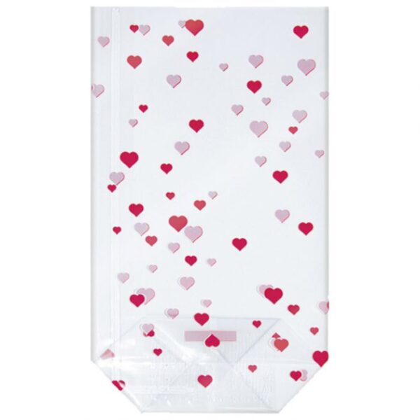 VREĆICE UKRASNE CELOFAN 11,5X19 CM SA SRCIMA PK10 HEYDA 20-30892 40 PROZIRNE