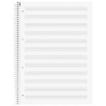 OBRAZAC ŠKOLSKI TEKA NOTNA-SPIRALA A4 50L PREMIUM BRUNNEN 10-67144 METALIK LJUBIČASTI - Image 2