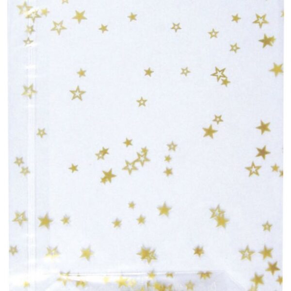 VREĆICE UKRASNE CELOFAN  9,5X16 CM SA ZVJEZDICAMA PK10 HEYDA 20-30892 50 PROZIRNE