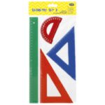 GEOMETRIJSKI SET GT2 SREDNJI U BOJI EDUCA BLISTER