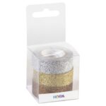 TRAKA DECO LJEPLJIVA 15 MMX3M GLITTER PK3 HEYDA 20-35843 74 SORTIRANO BLISTER