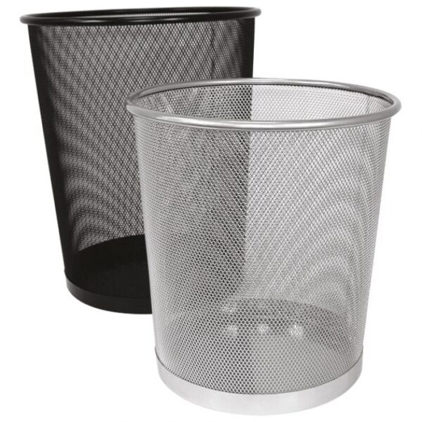 KOŠ ZA SMEĆE METALNI ŽICA FI-29,5XH-34 CM FORNAX SREBRNI