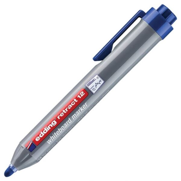 MARKER ZA BIJELU PLOČU 1,5-3 MM EDDING RETRACT 12 PLAVI