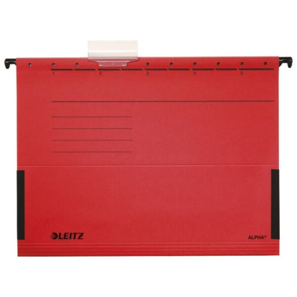 MAPA VISEĆA 33-V S PLATNOM ALPHA LEITZ 19860125 CRVENA