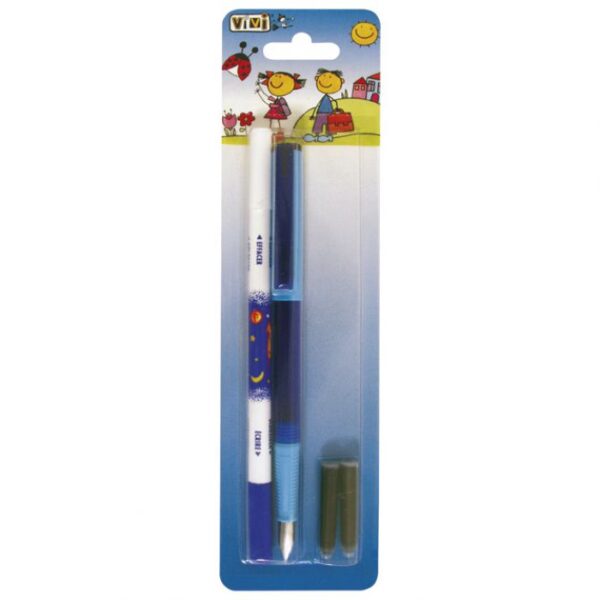 NALIVPERO ŠKOLSKO SPACE PLUS 2PATRONE PLUS BRISAČ TINTE VIVA BLISTER