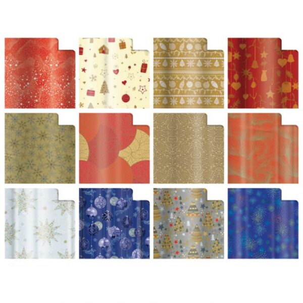 PAPIR UKRASNI ROLA 70X200 CM HOT METAL NOVOGODIŠNJI REX-SAUL SADOCH HM3J1NAT