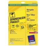 ETIKETE LK 210X297 MM PK20L ZWECKFORM L6006-20 NEON ŽUTE - Image 2