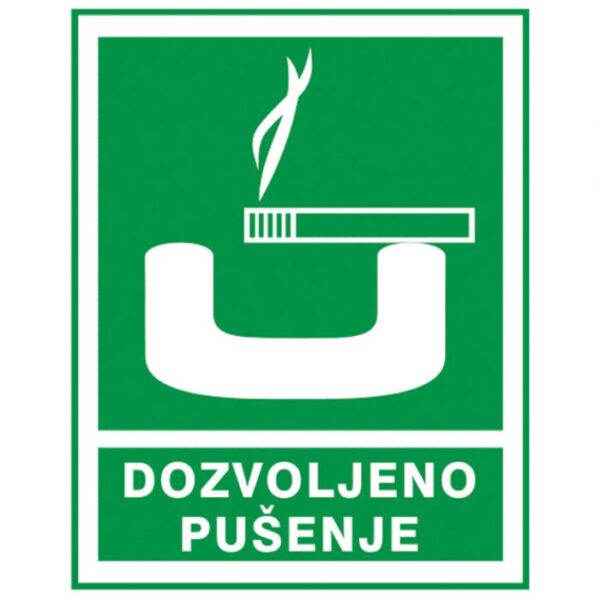 NALJEPNICE &QUOT;DOZVOLJENO PUŠENJE&QUOT; SIMBOL 3263