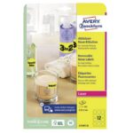 ETIKETE LK FI-63,5 MM PK25L ZWECKFORM L7670Y-25 NEON ŽUTE