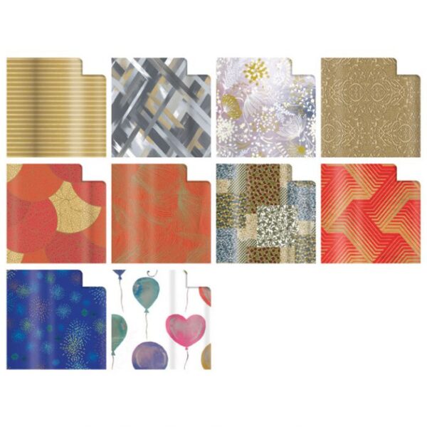 PAPIR UKRASNI ROLA 70X200 CM HOT METAL REX-SAUL SADOCH HM3J1GEN