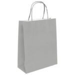 VREĆICE UKRASNE NATRON 45X48X17 CM PLETENA RUČKA PK50 DUGA SREBRNE