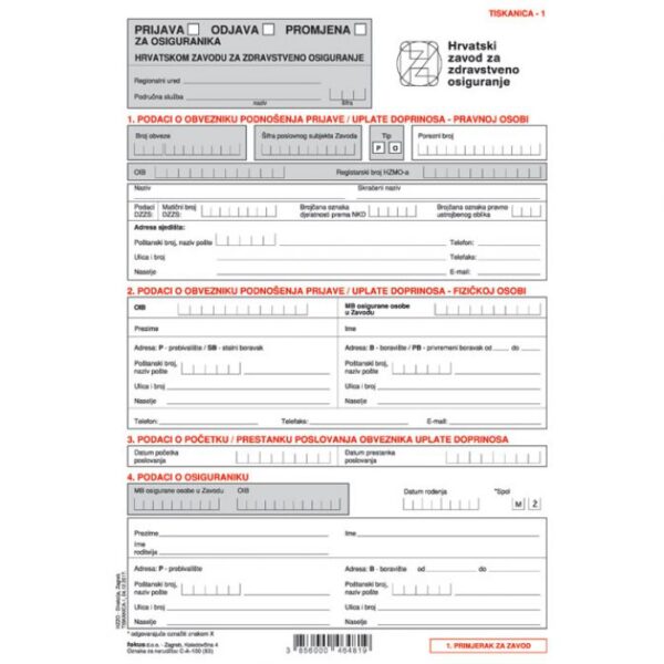 OBRAZAC C-A-100/N TISKANICA 1 (FORMAT A3) FOKUS