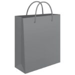 VREĆICE UKRASNE 34X39X10 CM SJAJNA PLASTIFIKACIJA FORNAX SREBRNE