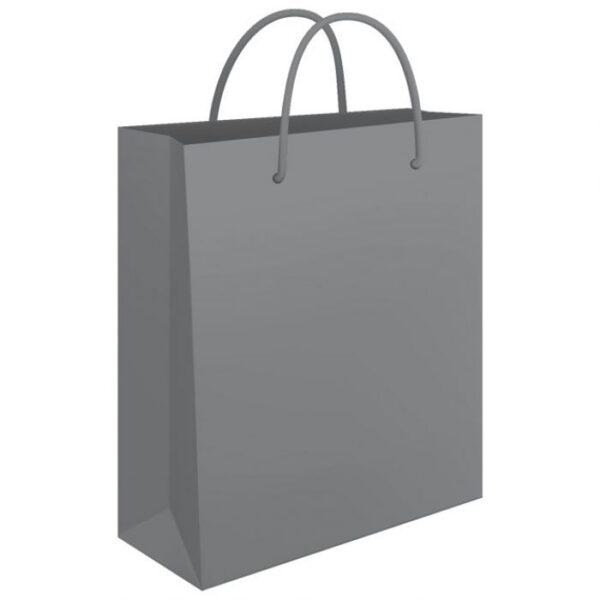 VREĆICE UKRASNE 34X39X10 CM SJAJNA PLASTIFIKACIJA FORNAX SREBRNE