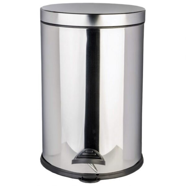 KOŠ ZA SMEĆE S PEDALOM I POKLOP. INOX-5L