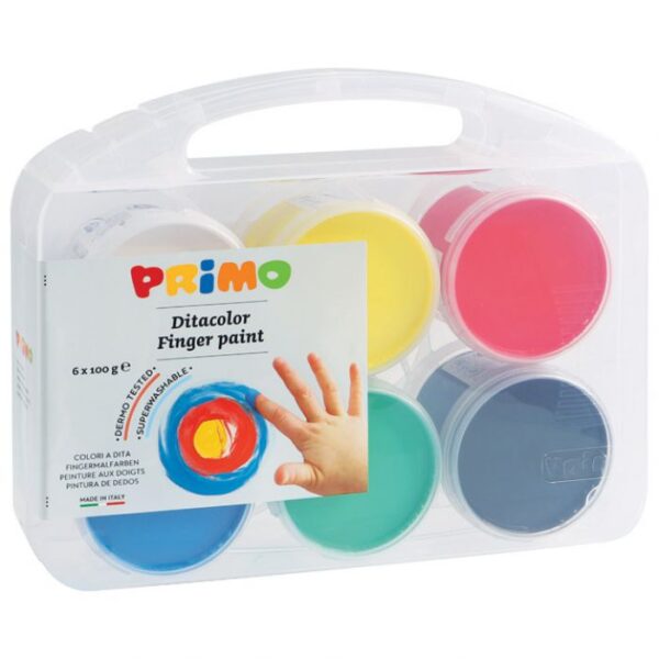 BOJA TEMPERA ZA RUKE 100G U ČAŠI 6BOJA PRIMO 221TD100SP