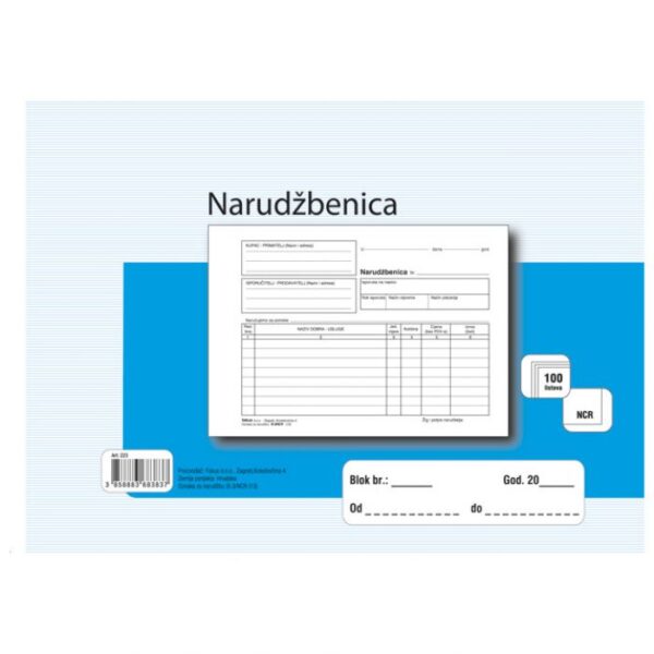 OBRAZAC B-3/NCR NARUDŽBENICA A5 FOKUS
