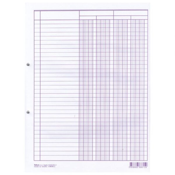 OBRAZAC 2-DK-50 RASTER 4 KOLONE FOKUS